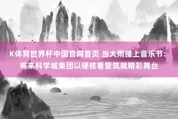 K体育世界杯中国官网首页 当大雨撞上音乐节: 将来科学城集团以硬核看管筑就精彩舞台