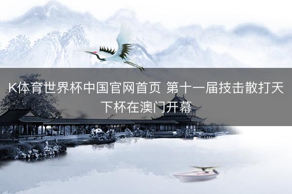 K体育世界杯中国官网首页 第十一届技击散打天下杯在澳门开幕
