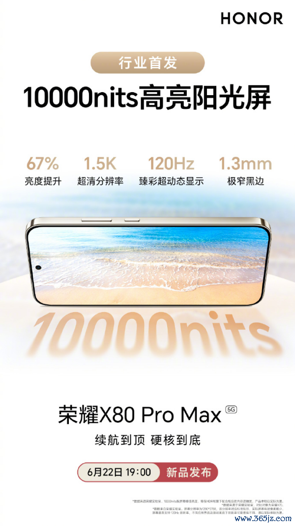 从行业最大电板到行业首个10000nits高亮阳光屏,荣耀X80 Pro Max重塑用机体验
